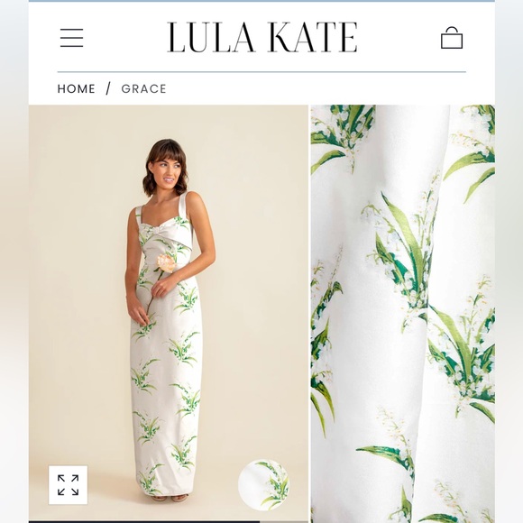 Lula Kate Lily of the Valley White Dress in Grace Bodice - Picture 1 of 1